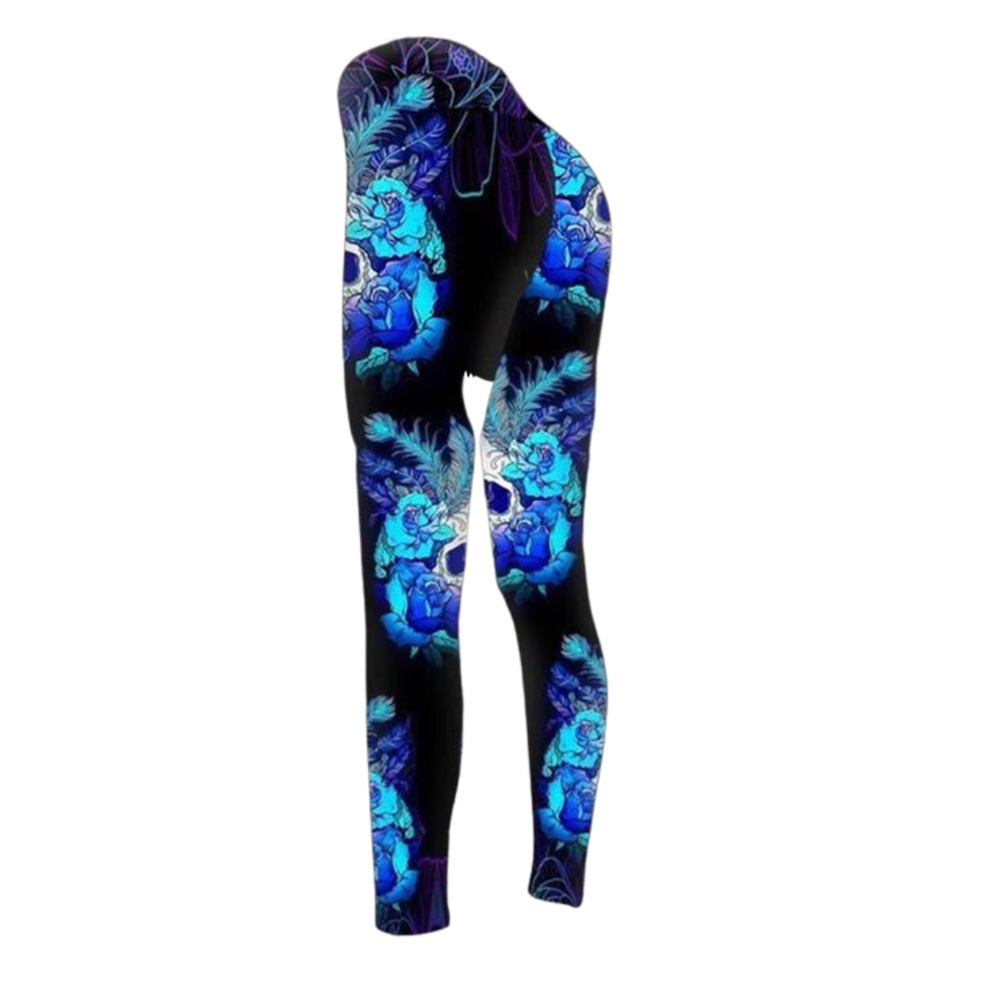 Regata e Legging Estampa de Caveira