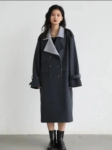 Trech Coat Fashion Bicolor