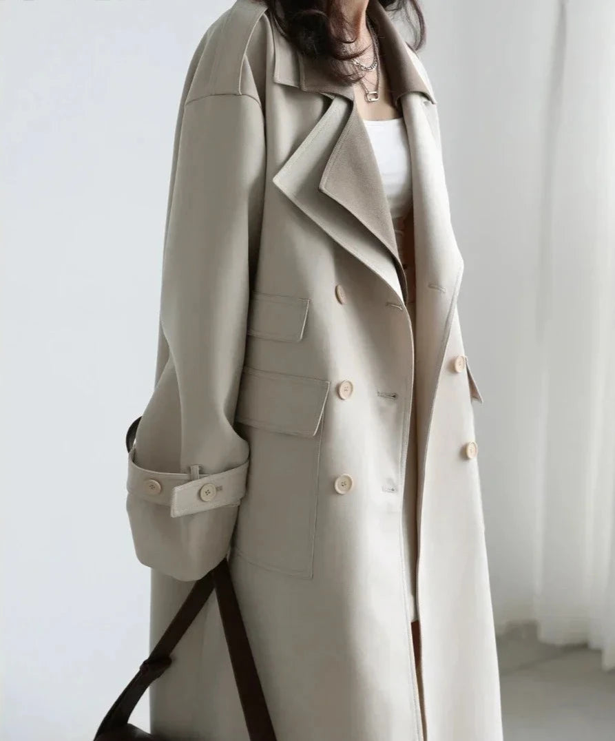 Trech Coat Fashion Bicolor