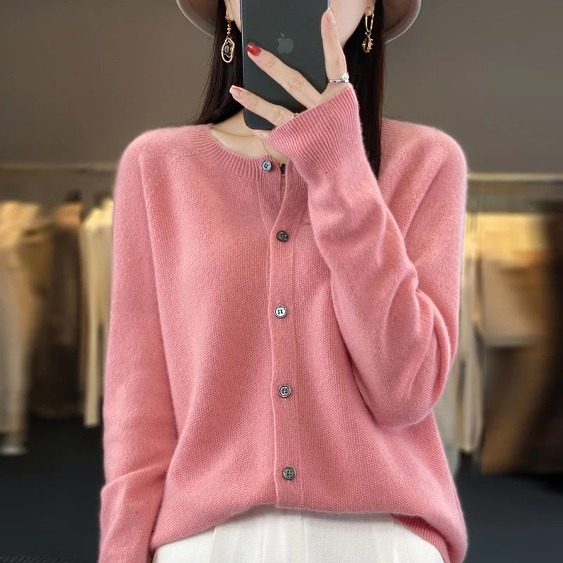 Cardigan de Lã Monocromático