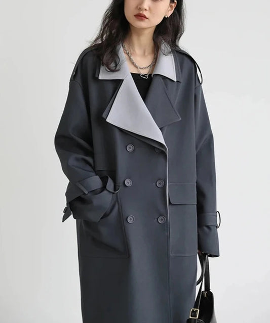 Trech Coat Fashion Bicolor