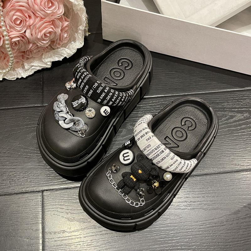 Sandália Plataforma Estilo Crocs