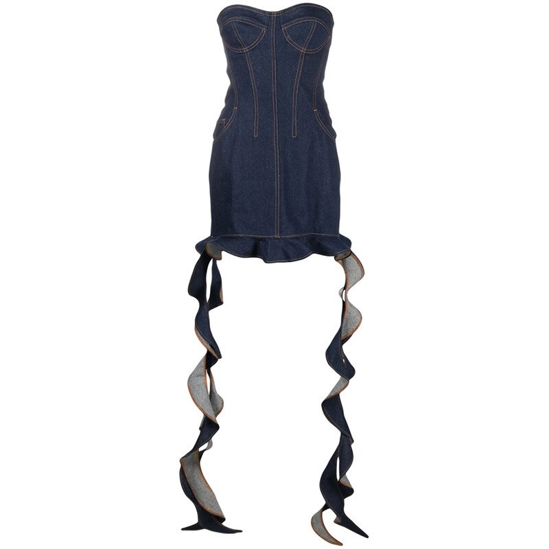 Vestido Jeans de Tiras