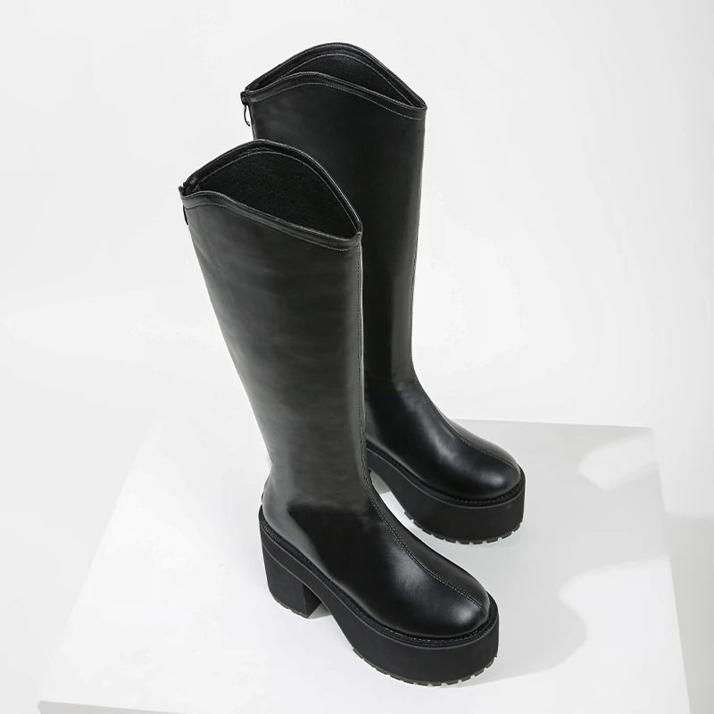 Bota Plataforma Militar Cano Longo