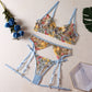 Conjunto Calcinha e Sutiã Floral Sexy