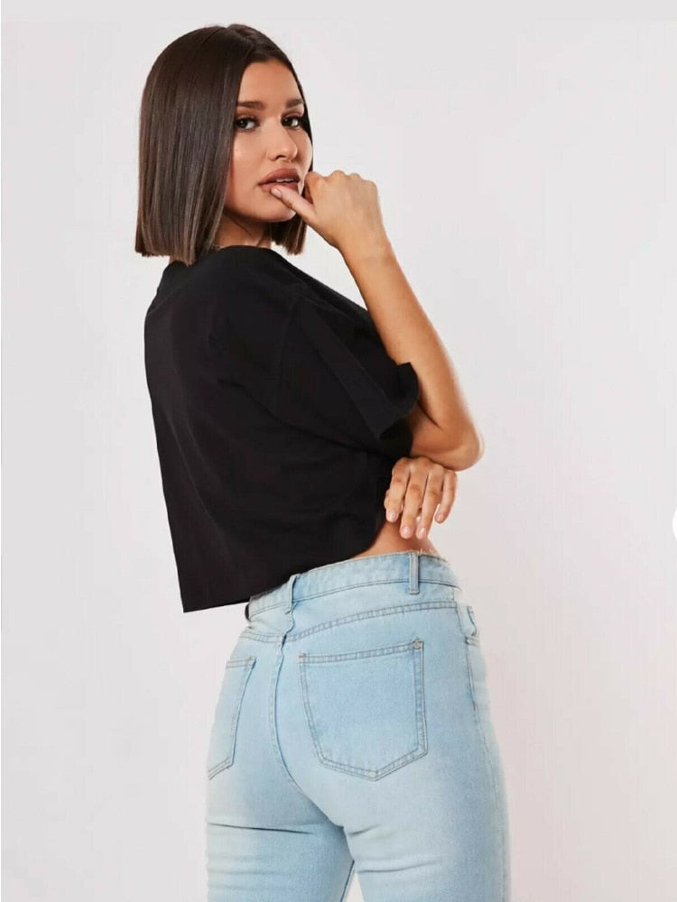 Blusa Cropped Folgada