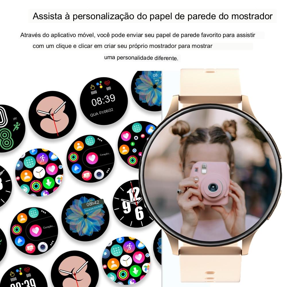 Smart Watch Redondo à Prova D'água