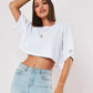 Blusa Cropped Folgada