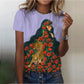 Camiseta Gola Fechada Estampa Frida