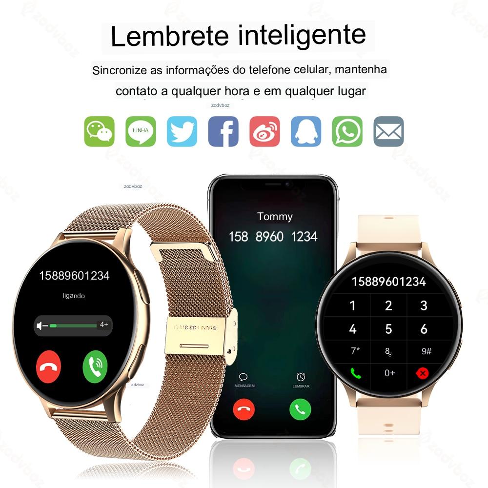 Smart Watch Redondo à Prova D'água