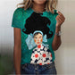 Camiseta Gola Fechada Estampa Frida