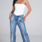 Calça Jeans Wide Leg