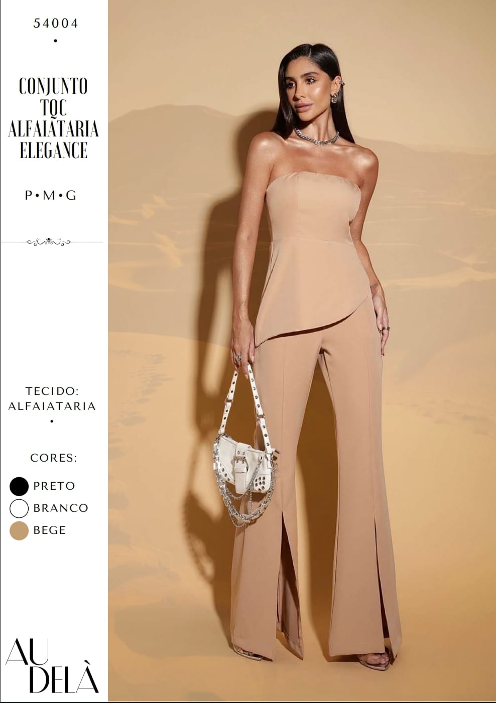 Conjunto Alfaiataria Top e Calça Elegance