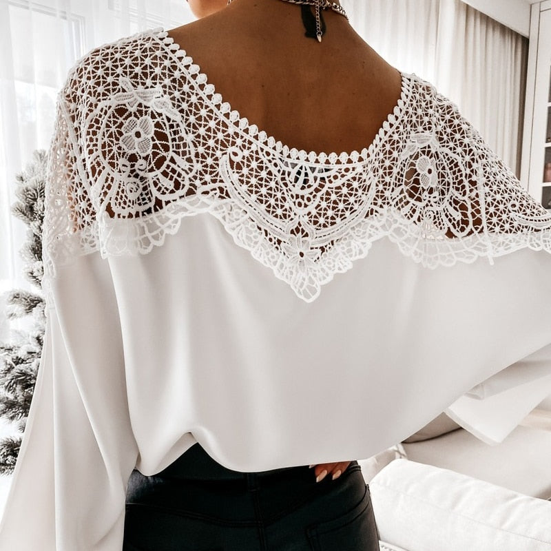 Blusa de Renda e Crochê